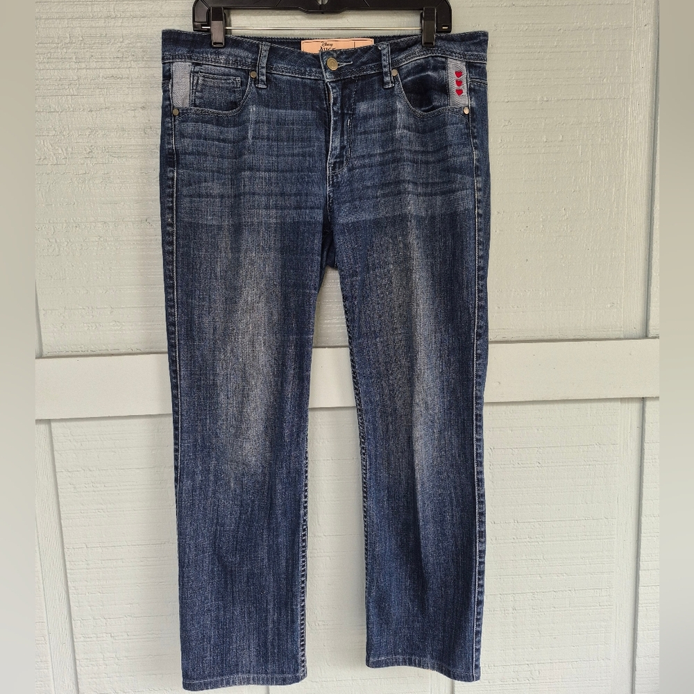 Alice Through The Looking Glass Disney Dark Blue Straight Leg Women's Jeans 12
